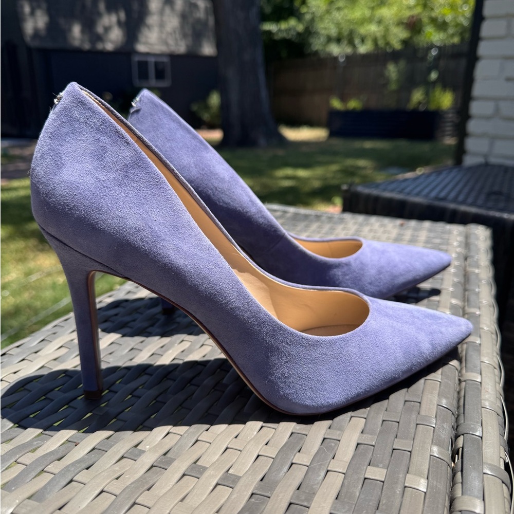 Brand New Purple Suede Women's Heels - Size 10